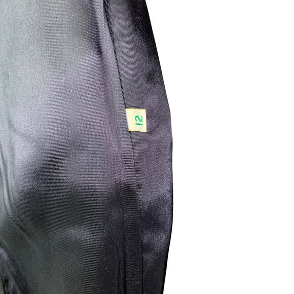 Austin Reed Coat‎ Womens 12 Navy Blue Worsted Wool Double Breasted Gold Buttons - Picture 9 of 9